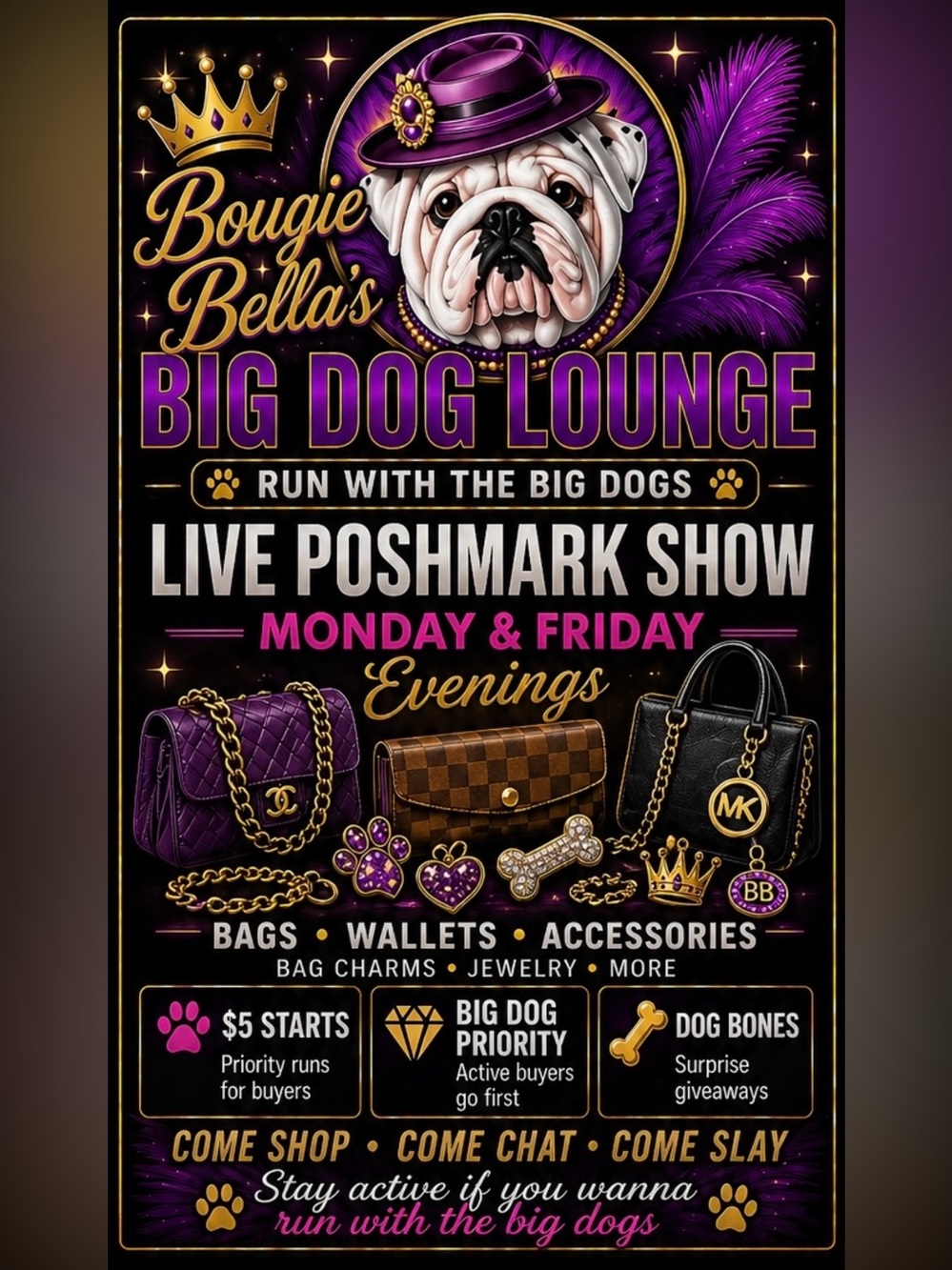 Bougie Bella's Live Show Flyer 🐶💜 - Picture 10 of 14